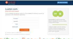 Desktop Screenshot of luxtor.com